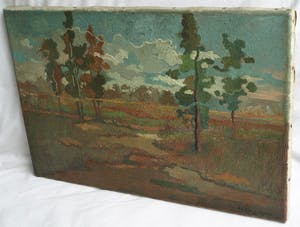Harry van Kruiningen - Olieverf op doek , Landschap – gesigneerd – ca. 1935 kopen? Bied vanaf 1150!