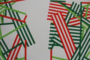 Kenneth Martin - zeefdruk: abstracte compositie - 1980 kopen? Bied vanaf 1!