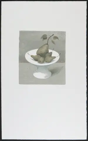 Mart Kempers - Litho, Stilleven met peren kopen? Bied vanaf 1!