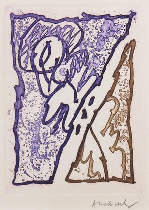 Pierre Alechinsky - Aquatint, Maint corps de chambres - Ingelijst kopen? Bied vanaf 300!