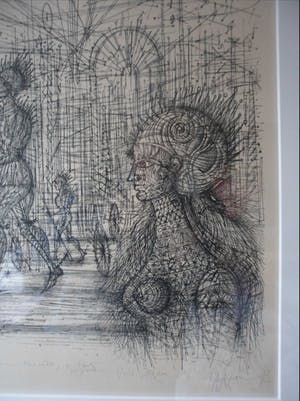 Jean Carzou - Lithografie. Zonder titel, 1973, kopen? Bied vanaf 45!