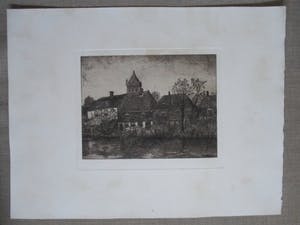 Oskar Paul Matthes - Ets dorpsgezicht kopen? Bied vanaf 20!