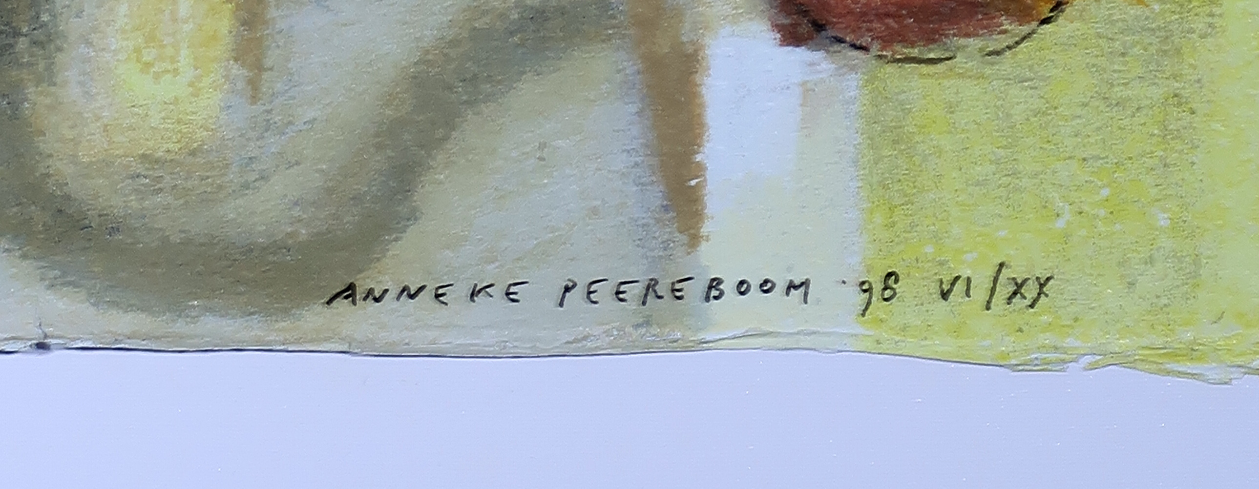 Anneke Peereboom - Zeefdruk op papier en canvas, Luce del Giorno IV - Ingelijst kopen? Bied vanaf 1!