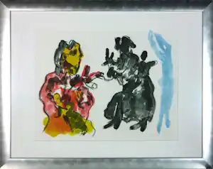 Jan Sierhuis - Litho, De dans - Ingelijst (Groot) verkauft für € 50!