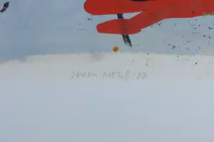 Jeroen Olthof - Gouache op papier, Catch - Ingelijst kopen? Bied vanaf 60!