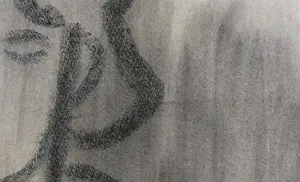 Andre van der Vossen - Pastel op Japans papier, Vrouwportret - Ingelijst kopen? Bied vanaf 100!