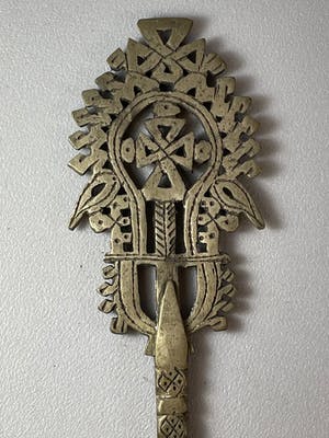 Ethiopie - Ethiopisch priest Ethiopian Silver handcross - Ethiopia kopen? Bied vanaf 65!