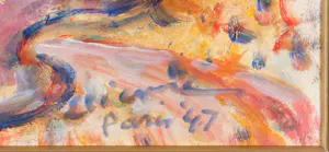 Roger Etienne - Twee meisjes bij een vaas met bloemen kopen? Bied vanaf 40!