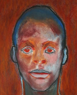 Hans Abbing - Portret van een man, tekening met pastelkrijt kopen? Bied vanaf 300!