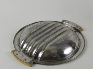 Curiosa - Art Deco 3 verzilverde kandelaren, 1 schaaltje, 1 suikerpot en 1 vaasje kopen? Bied vanaf 1!
