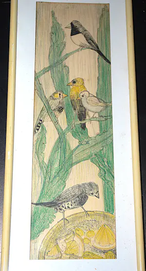 Leo Visser - Vogels - kleurenlitho uit ca. 1928 kopen? Bied vanaf 35!