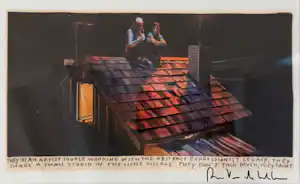 Rinus Van de Velde - The Armchair Voyager / gesigneerde offsetlitho vendu pour 1900€ !