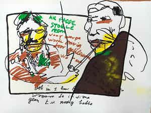 Herman Brood - Paddo's ( met de hand bewerkte zeefdruk) verkocht voor € 325!