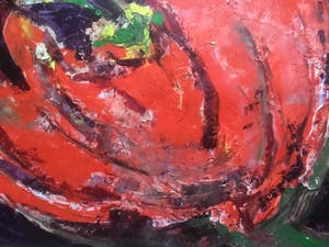 Niet of onleesbaar gesigneerd - Bloeiende tulp kopen? Bied vanaf 10!