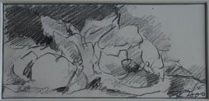 Fon Klement - Ingelijste tekening , Bloemstilleven 2 - 2000 kopen? Bied vanaf 80!