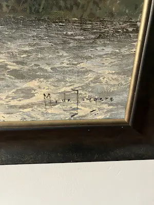 Marius de Jongere - Een van zijn laatste werken uit 1977. Platbodems op de plassen. kopen? Bied vanaf 850!