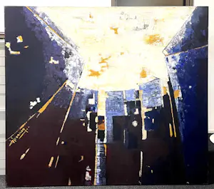 Carolien Wissing - Acryl op doek, A'dam (Zeer groot!) kopen? Bied vanaf 200!