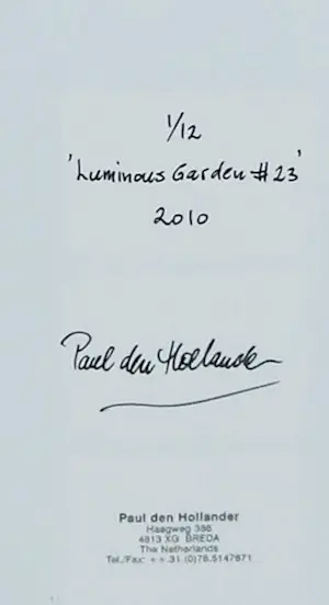 Paul den Hollander - 3 x Digitale print, Luminous Garden #103, #27 en #23 kopen? Bied vanaf 120!