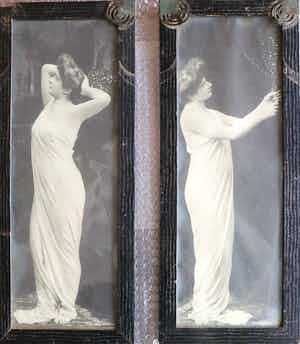 Niet of onleesbaar gesigneerd - Jugendstil vrouwen verkocht voor € 1!