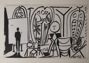 Pablo Picasso - " JACQUELINE PICASSO ( ROQUE ) " 1955 . kopen? Bied vanaf 300!