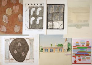 Bob Lens - en vele andere! - Groot lot met 28 werken op papier kopen? Bied vanaf 50!