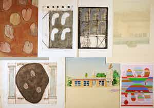 Bob Lens - en vele andere! - Groot lot met 28 werken op papier verkocht voor € 50!