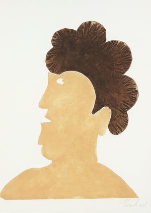 Reinhoud D'Haese - Aquatint uit de portfolio Impromptu met gedicht van Hugo Claus - Ingelijst kopen? Bied vanaf 1!