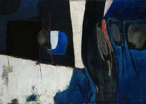 Jos Schimmer - Olieverf op doek, Compositie zwart wit - Ingelijst (Groot) kopen? Bied vanaf 250!