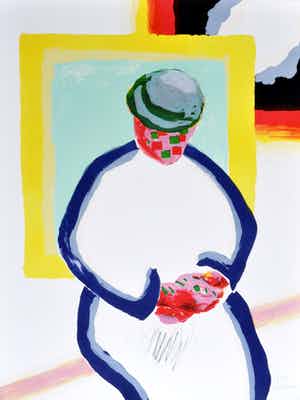 Roger Raveel - La Berceuse verkocht voor € 1200!