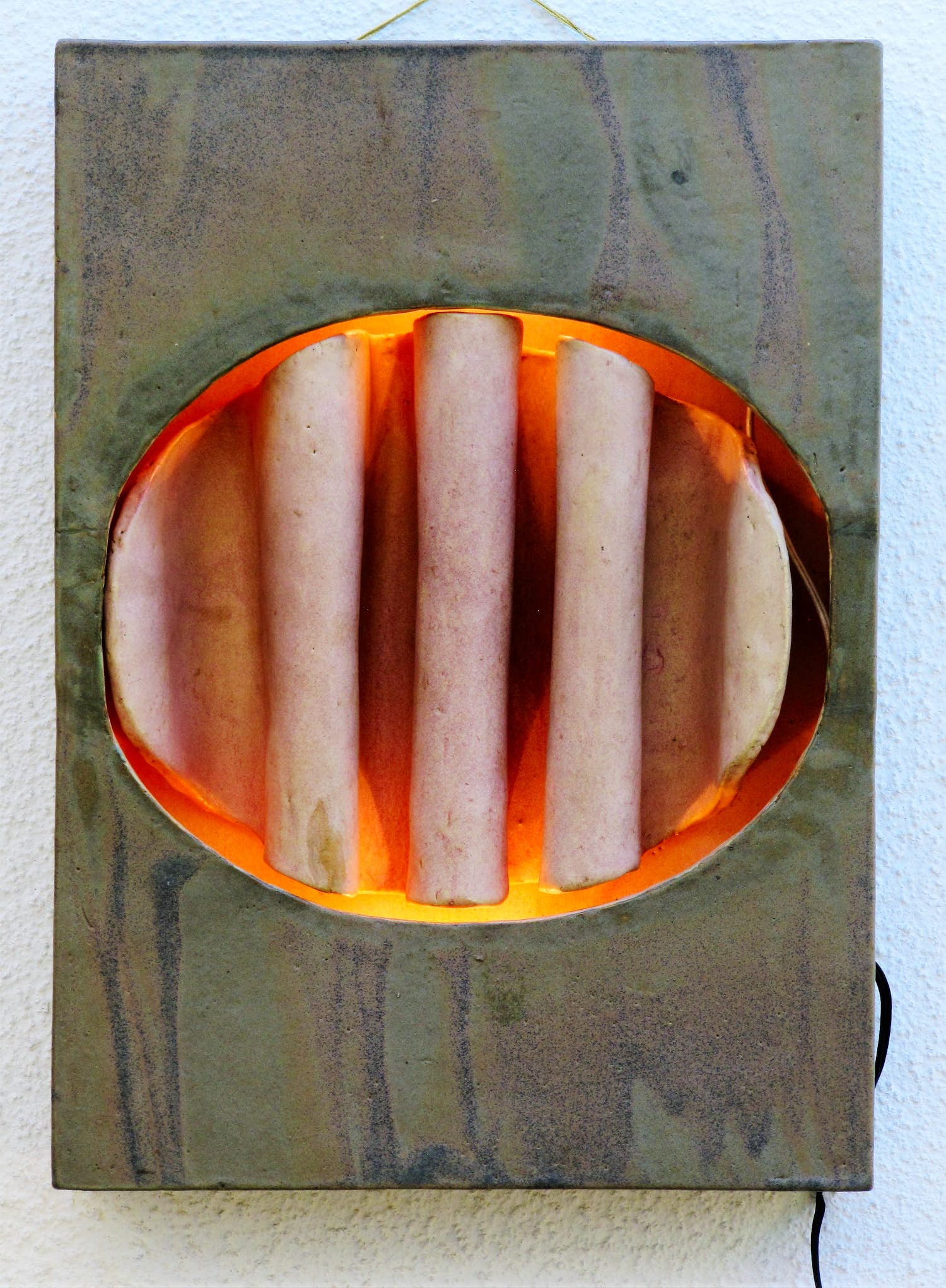 Walburga Külz - Wandleuchte aus Keramik verkocht voor € 320!