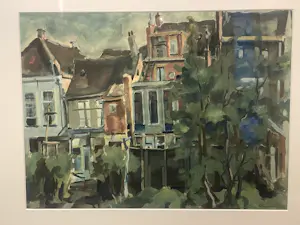 Marten Klompien - Achterzijde Hofstraat Groningen kopen? Bied vanaf 1750!