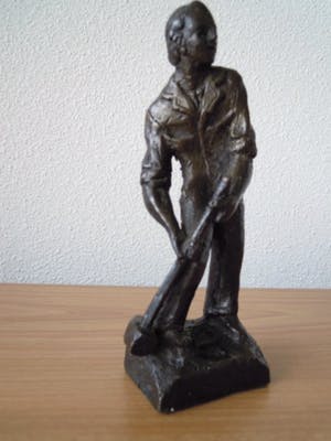 Jaap Hartman - Zwaar massief bronzen beeldje in opdracht gemaakt. kopen? Bied vanaf 45!