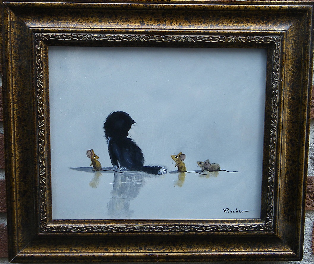 Henk Poeder - kitten met 3 bijdehante muisjes kopen? Bied vanaf 70!