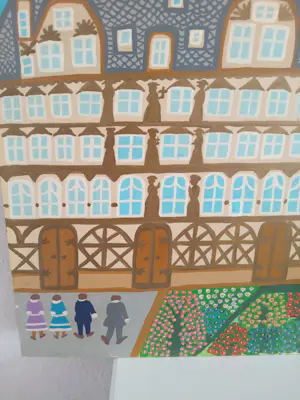Minna Ennulat - Das Heidelberger Schloss - berühmte Künstlerin der naiven Kunst kaufen? Bieten Sie von 70!