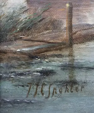 Jacob Jan Coenraad Spohler - Hollands rivierlandschap met windmolens en boten kopen? Bied vanaf 3000!