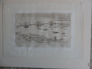 William Walcot - Ets. "The Fleet at Scapa Flow". kopen? Bied vanaf 20!
