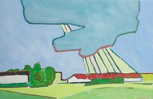 Paul Overhaus - Olieverf op doek, Noord-Holland III - Ingelijst kopen? Bied vanaf 60!