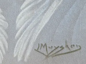 Leo Muysken - Zeldzame art-deco pastel van Beeldhouwer, schilder, cineast en dierentemmer! kopen? Bied vanaf 58!