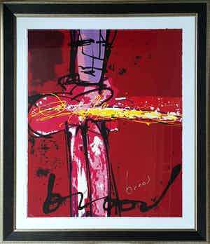 Herman Brood - Purple haze - Nieuw ingelijst (Groot) verkocht voor € 795!