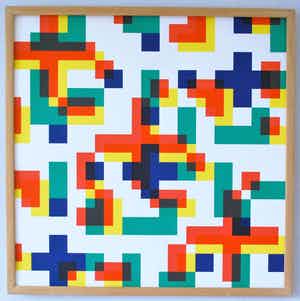 Frits Vanen - zeefdruk: -Structural Formula- 1973 verkocht voor € 75!