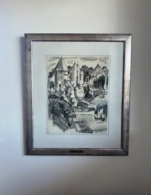 Henri Jonas - Stadsgezicht met brug kopen? Bied vanaf 150!