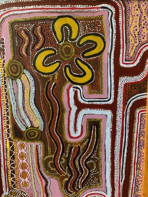 Niet of onleesbaar gesigneerd - Aboriginal Dot Art schilderij kopen? Bied vanaf 1!