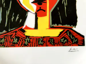 Pablo Picasso - Prachtige gesigneerde Picasso schaal 30 cm doorsnede. kopen? Bied vanaf 25!