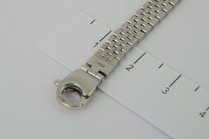 1515 - elegante 18 karaats Witgouden unisex "Jubilee" schakel armband - kopen? Bied vanaf 540!