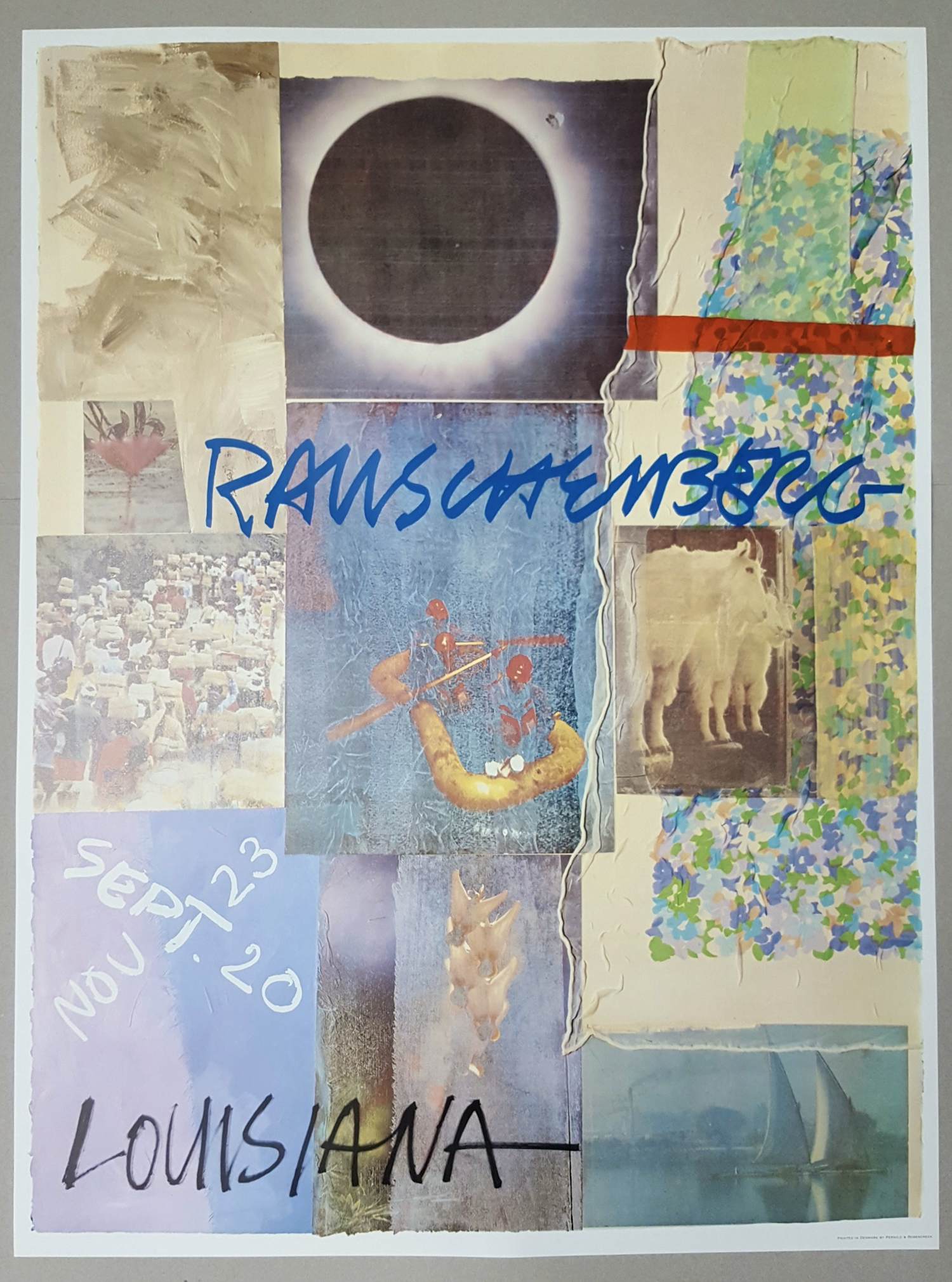 Robert Rauschenberg - Ausstellungsplakat Louisiana Museum Dänemark 1981 verkocht voor € 60!