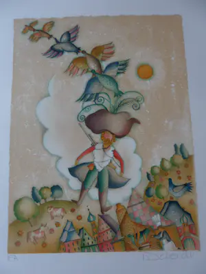 Francoise Deberdt - Litho, Titel.DE VLIEGENDE JAGER. kopen? Bied vanaf 35!