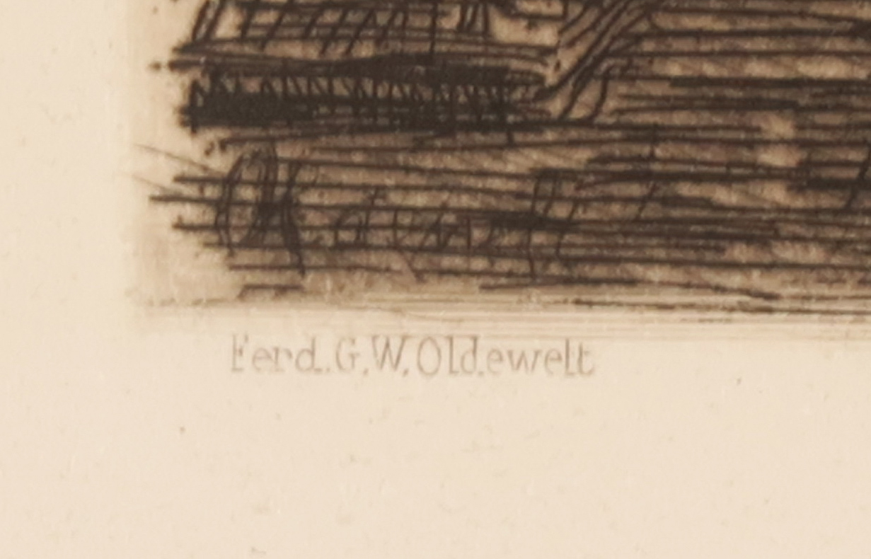 Ferdinand Oldewelt - Ets, Aan den arbeid kopen? Bied vanaf 1!