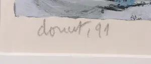 Jacques Doucet - Zeefdruk, Abstracte compositie - Ingelijst (Groot) kopen? Bied vanaf 150!