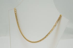 2001- Massief 18 karaats geelgouden "Gourmette" ketting - lang formaat (50cm) kopen? Bied vanaf 920!