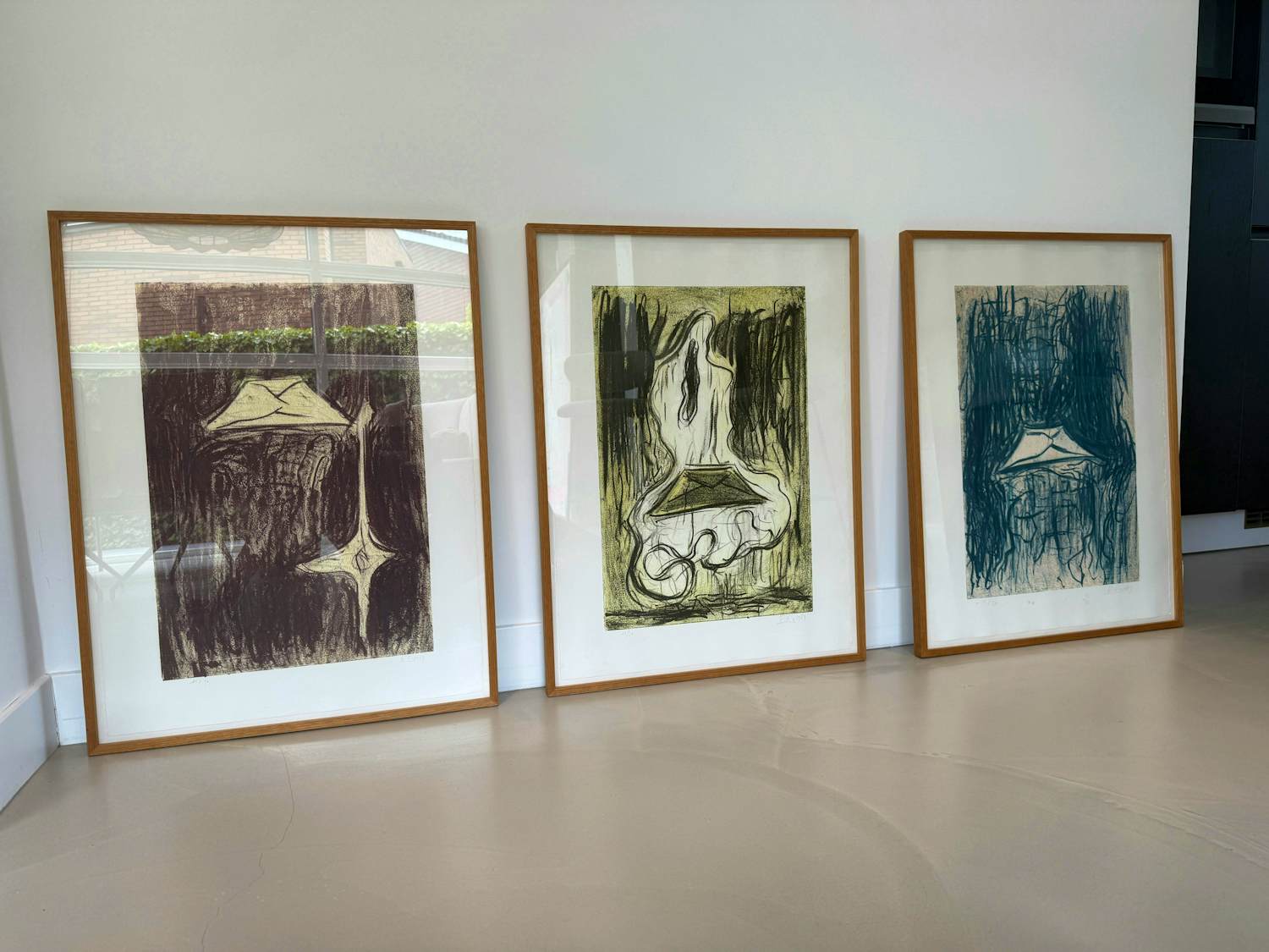 Frank van den Broeck - “Enveloppe” (1993) — drieluik lithografieën. kopen? Bied vanaf 950!
